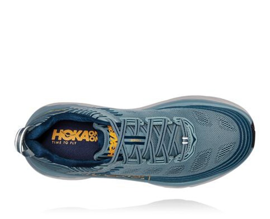 Tenis Hoka One One Hombre Azules - Bondi 6 - FQOP17385